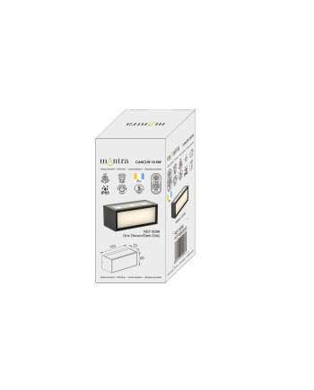 CANCUN  * APLIQUE LED IP65 10,5W 3000K GRIS OSCURO